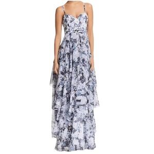 FAME AND PARTNERS "The Catherine" Tiered Floral Gown Bustier Bodice. Siz…